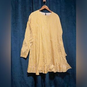 Sold English Factory striped yellow dress Sz- XL